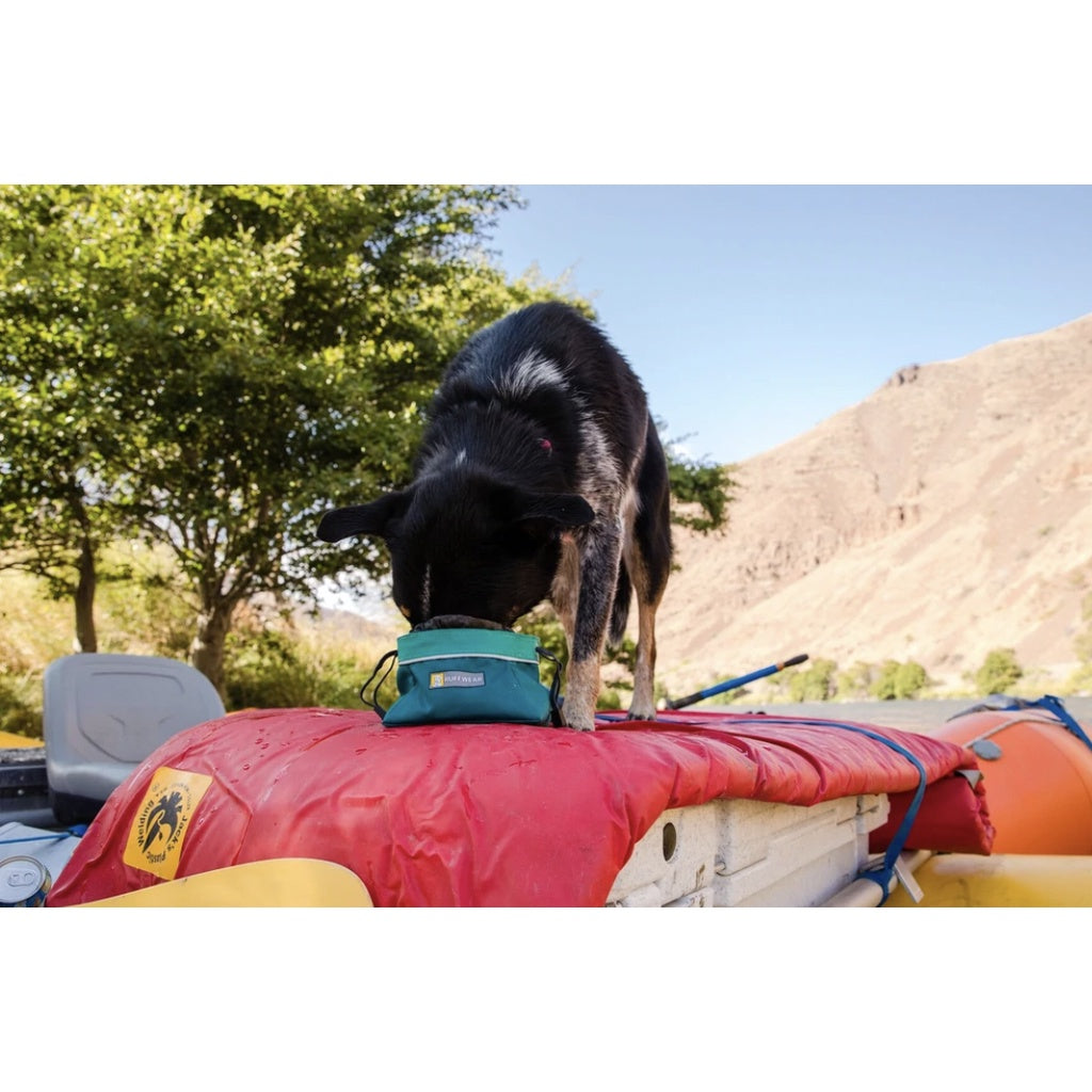 Ruffwear Quencher Cinch Top™ Collapsible Travel Bowl — Drawstring Closure (Two Sizes)