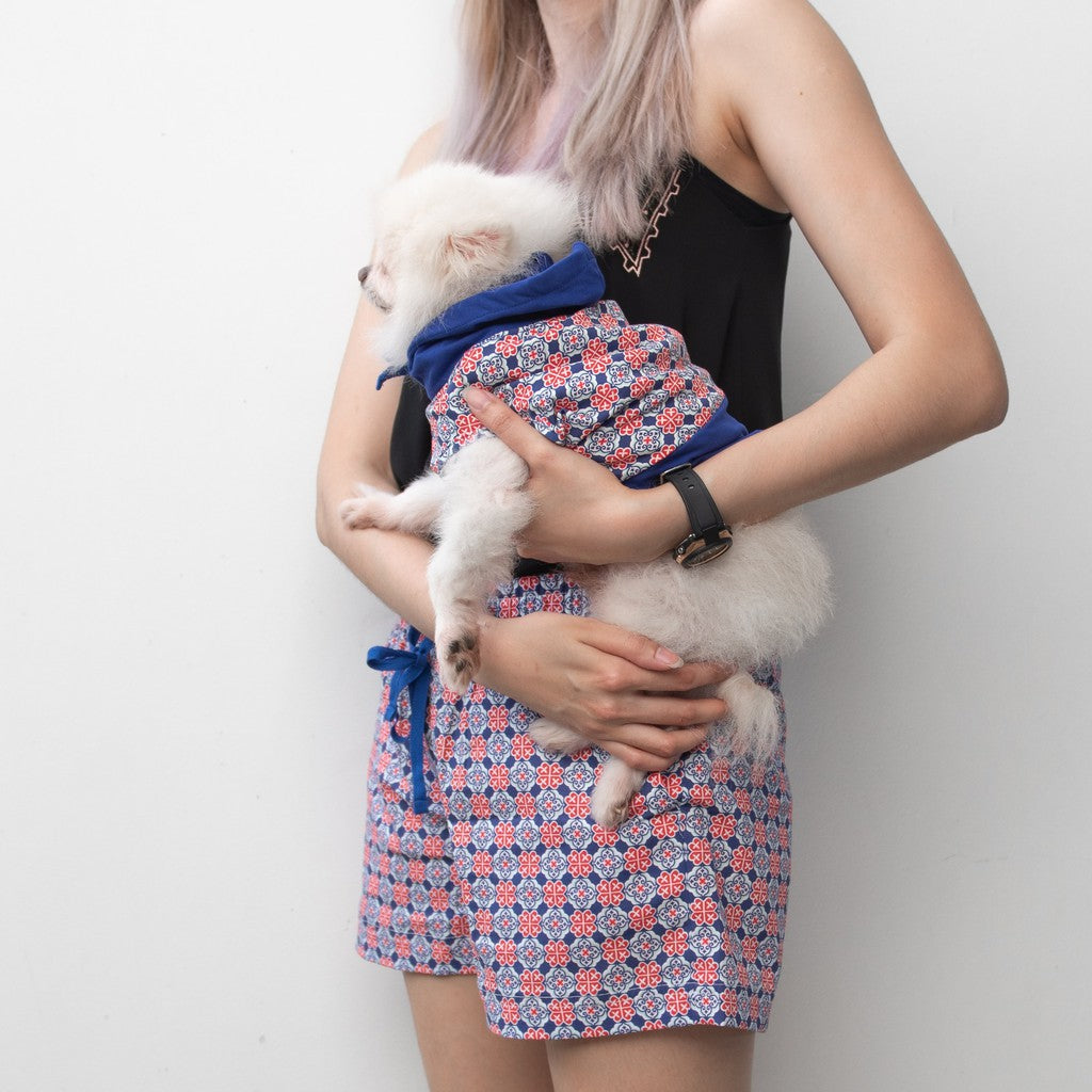 Ohpopdog Matching Shorts for Pet Owners — Royal Blue (S, M, L)