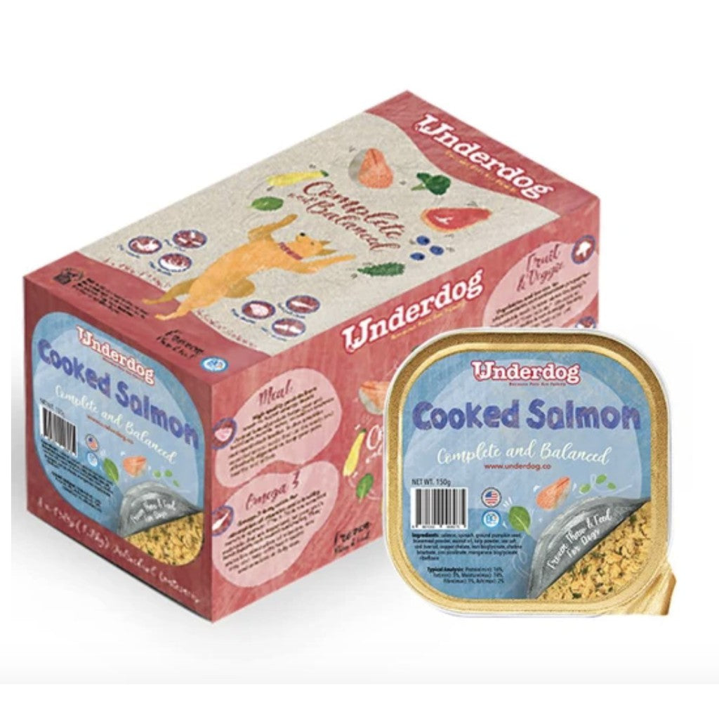 Underdog Cooked Salmon Complete & Balanced Frozen Dog Food (1.2kg)