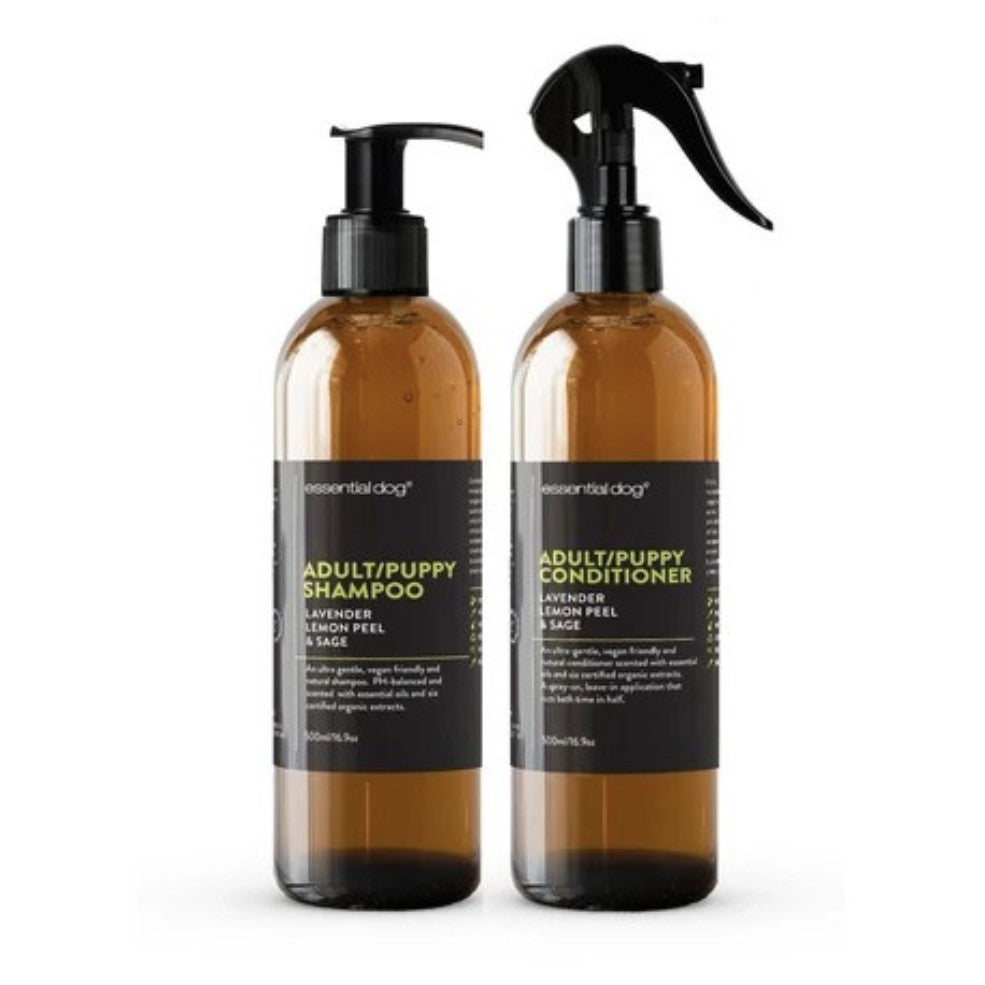Essential Dog Adult/Puppy Shampoo — Natural Organic Formula (250ml/500ml)