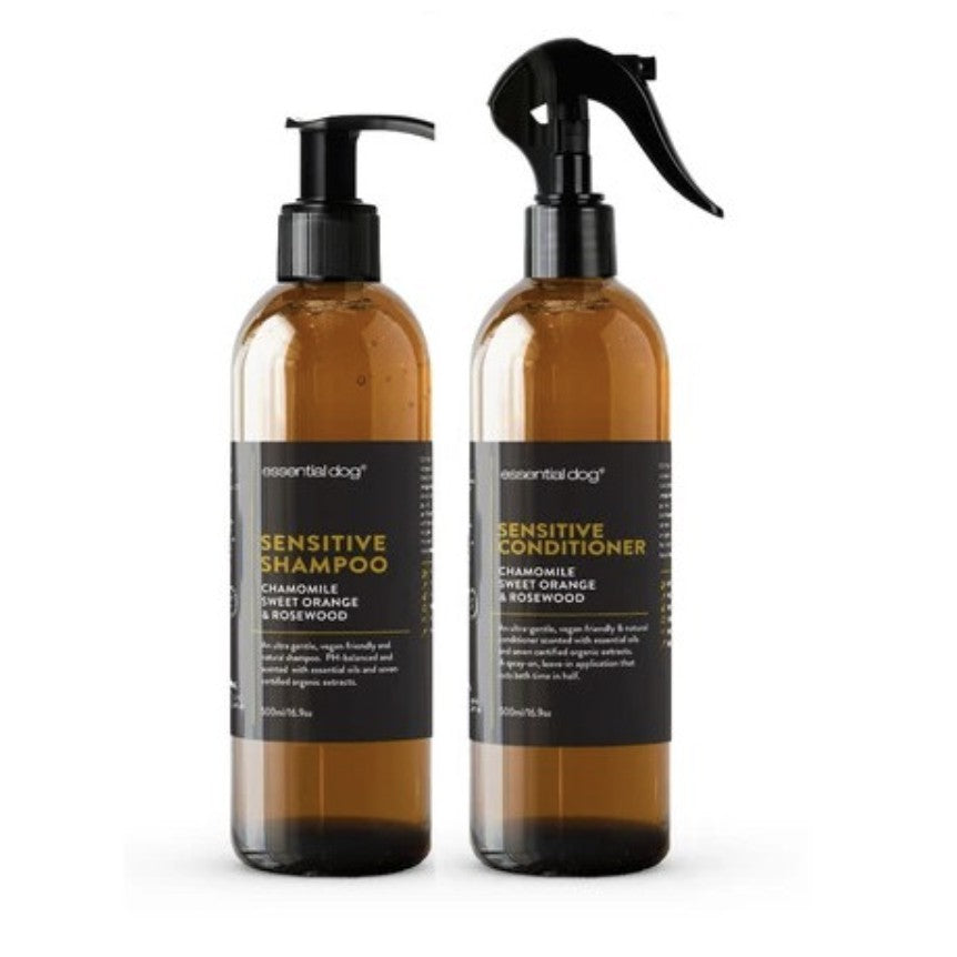 Essential Dog Sensitive Dog Shampoo — Organic & Natural for Itchy Skin (250ml/500ml)