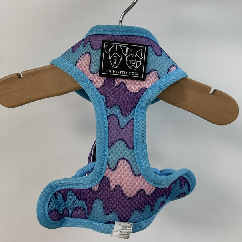 Big & Little Dogs Reversible Dog Harness — Snacks Party Print