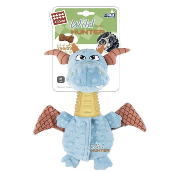 GiGwi Wild Hunter — Interactive Treat-Dispensing Dog Toy (Crocodile & Dragon)