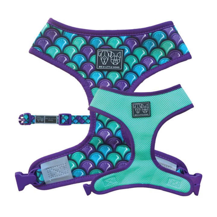 Big & Little Dogs Reversible Dog Harness — Scaled Back (S-XL)