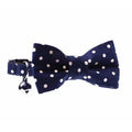 Dharf Cat Bow Tie Collar Set — Breakaway Safety with ID Tag & Bell (20-29cm)