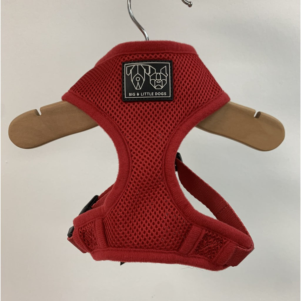 Big & Little Dogs Everyday Dog Harness — Ultra-Soft Breathable Mesh (Red)