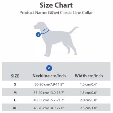 GiGwi Classic Collar — Reflective Nylon Dog Collar