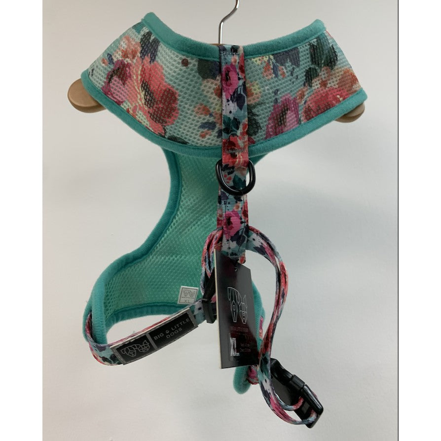 Big & Little Dogs Adjustable Dog Harness — Easter Flower Print (XL)