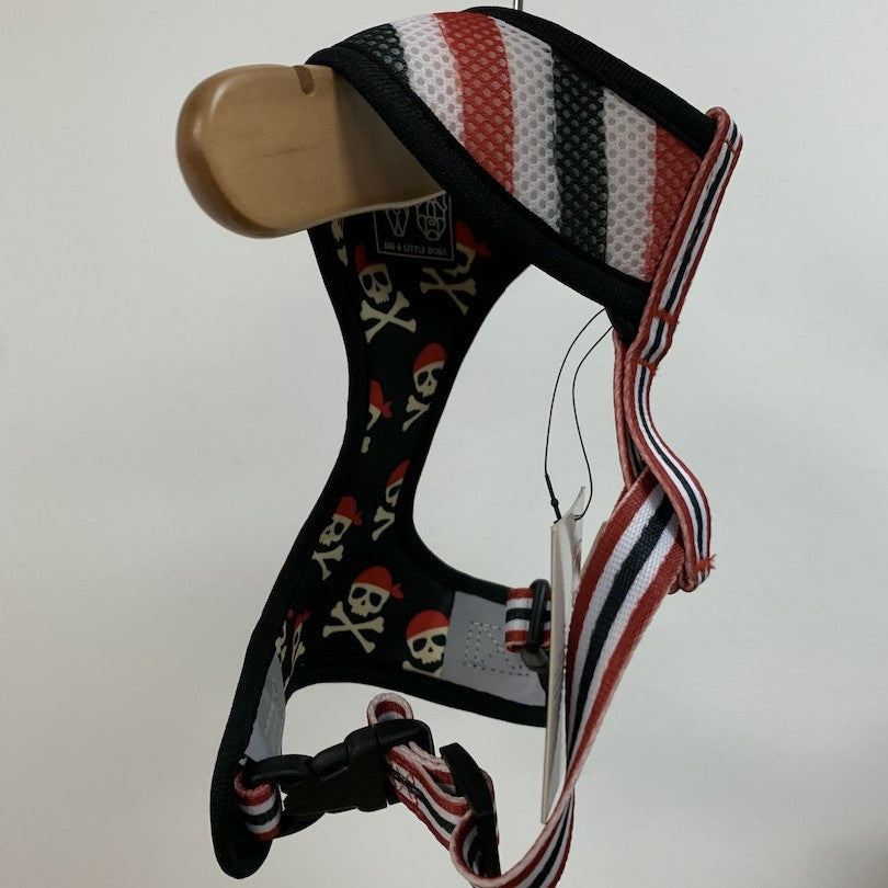 Big & Little Dogs Reversible Dog Harness — Pirate Print