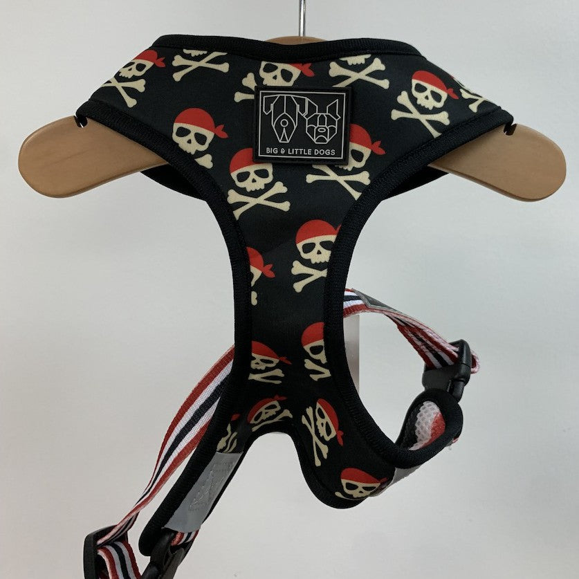 Big & Little Dogs Reversible Dog Harness — Pirate Print