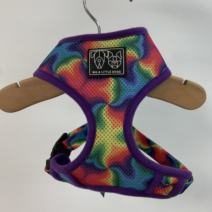 Big & Little Dogs Rainbow Adjustable Harness — Neoprene with Breathable Mesh