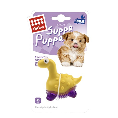 GiGwi Suppa Puppa TPR Chew Toy — Dino, Hippo, Alligator