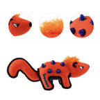 GiGwi Duraspikes Series — Durable Canvas Plush Dog Toy with TPR Spikes