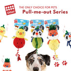 GiGwi Pull-Me-Out Squeaky Dog Toy — Interactive Plush with Treat Pocket
