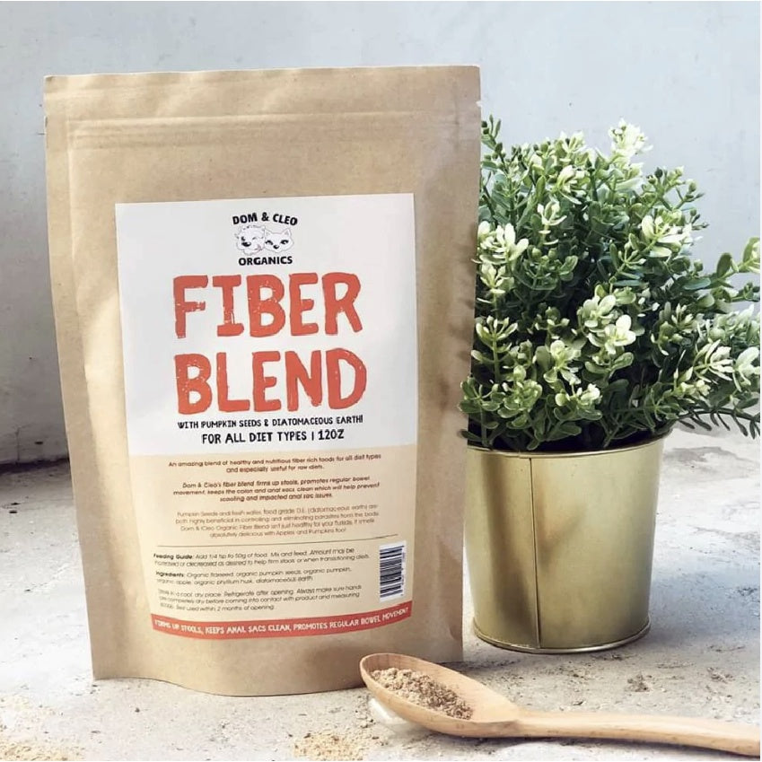 Dom & Cleo Organics Fibre Blend — Organic Digestive Support for Dogs & Cats (12oz)