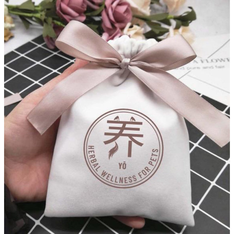 养™ Yo Velvet Gift Pouch for Pet Owners — Luxury Drawstring Bag (12x15cm)