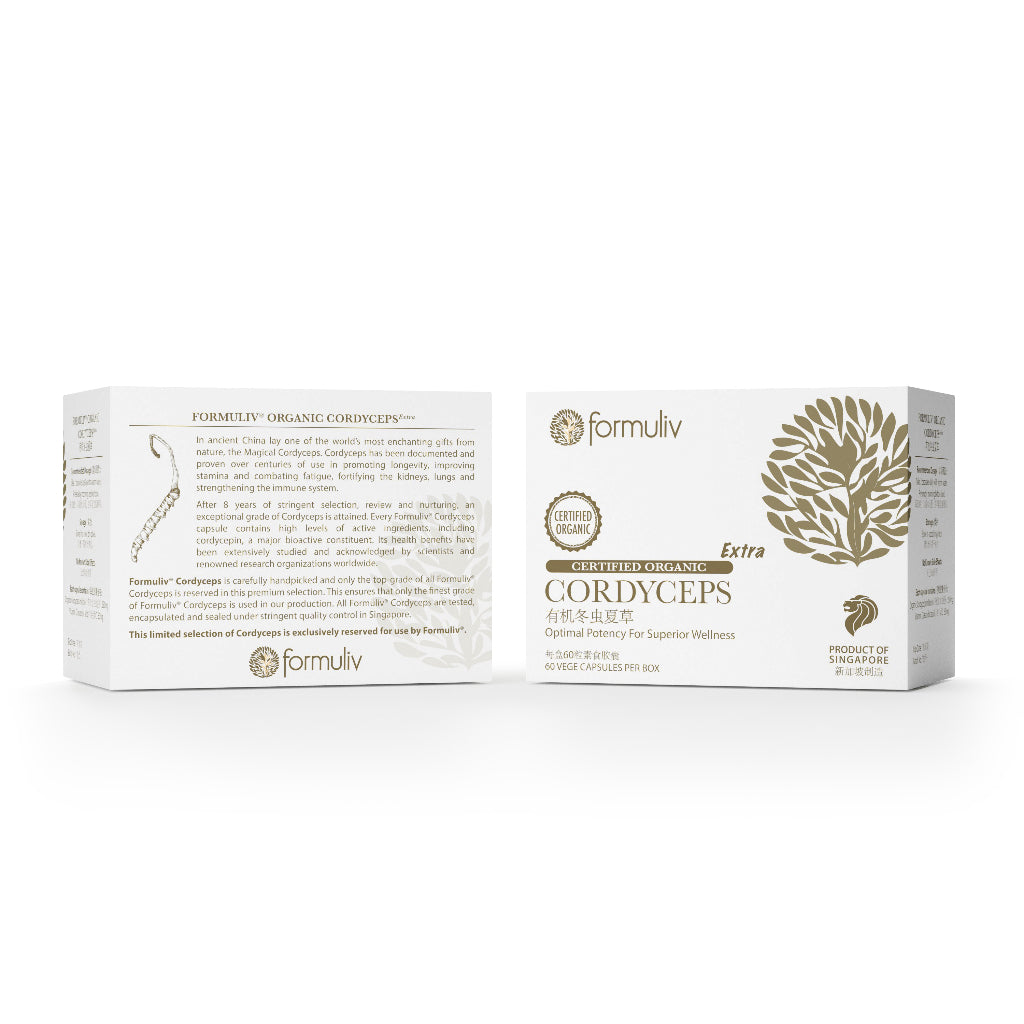 Formuliv Organic Cordyceps/Lingzhi for Pet Owners — Certified Organic TCM Supplement (60 Caps)