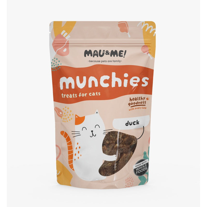 Mau&Me Munchies — Single Ingredient Air-Dried Cat Treats (60g / 40g)