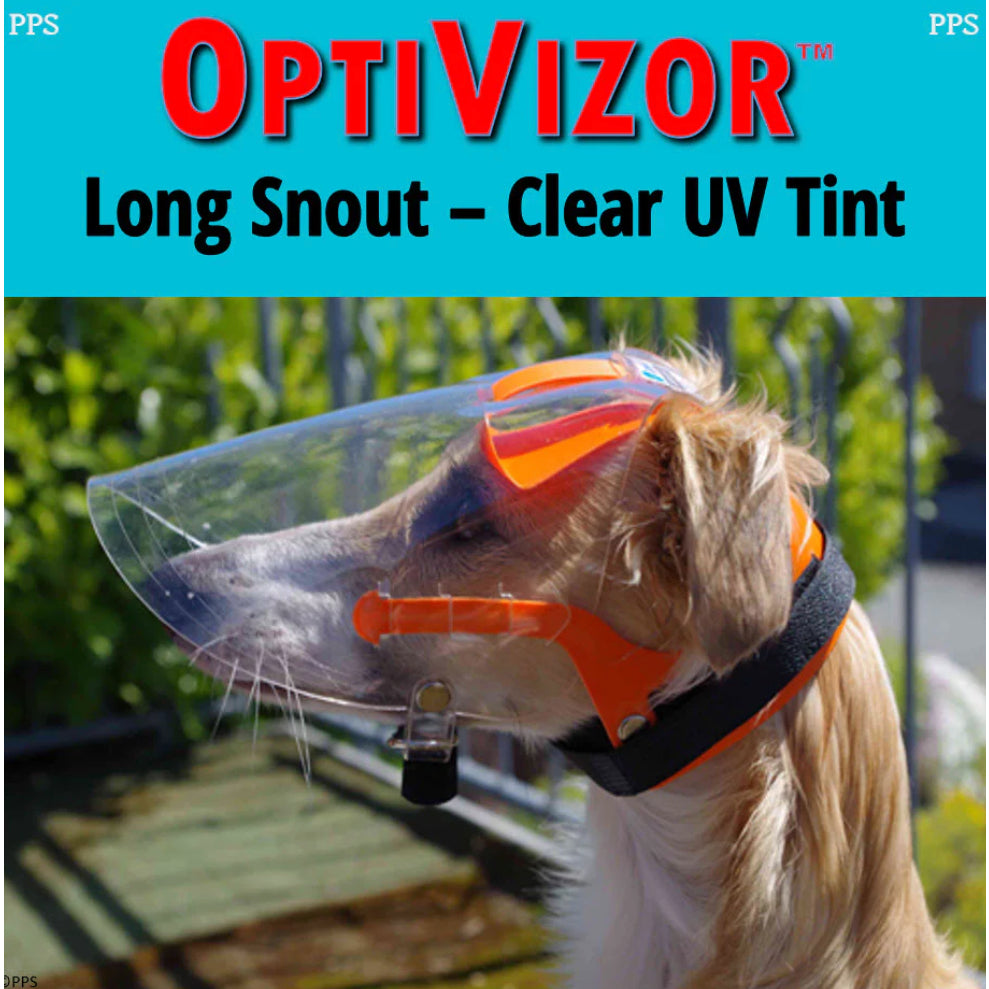 OptiVizor Eye Protection — UV Shield for Dogs & Cats (Post-Surgery, Injury, Blindness)
