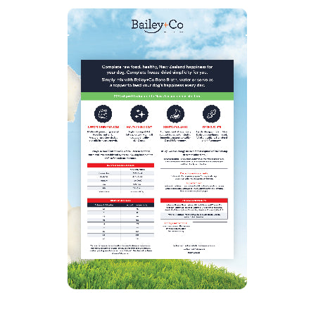 Bailey+Co New Zealand Grass-Fed Lamb — Freeze-Dried Raw Dog Food (500g/1.2kg)