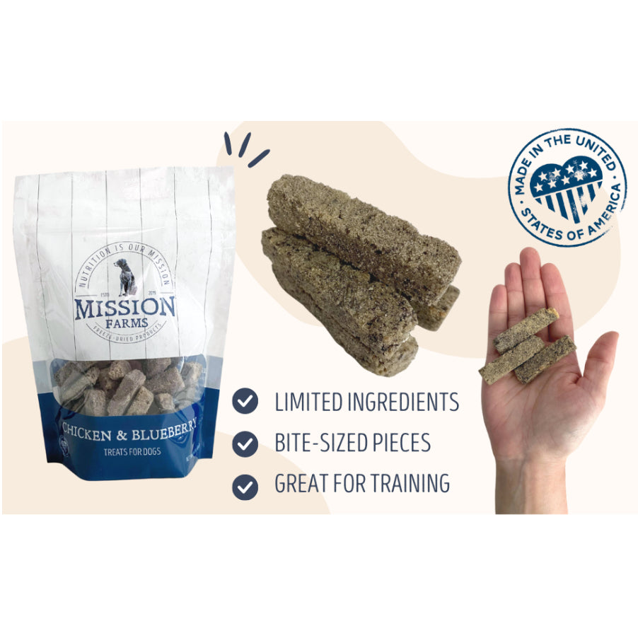 Mission Farms Freeze Dried Dog & Cat Treats — Single Source Protein with Probiotics (85g)