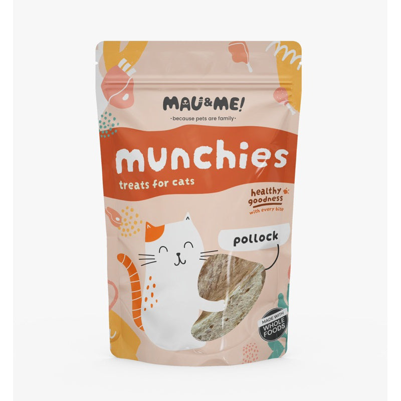 Mau&Me Munchies — Single Ingredient Air-Dried Cat Treats (60g / 40g)