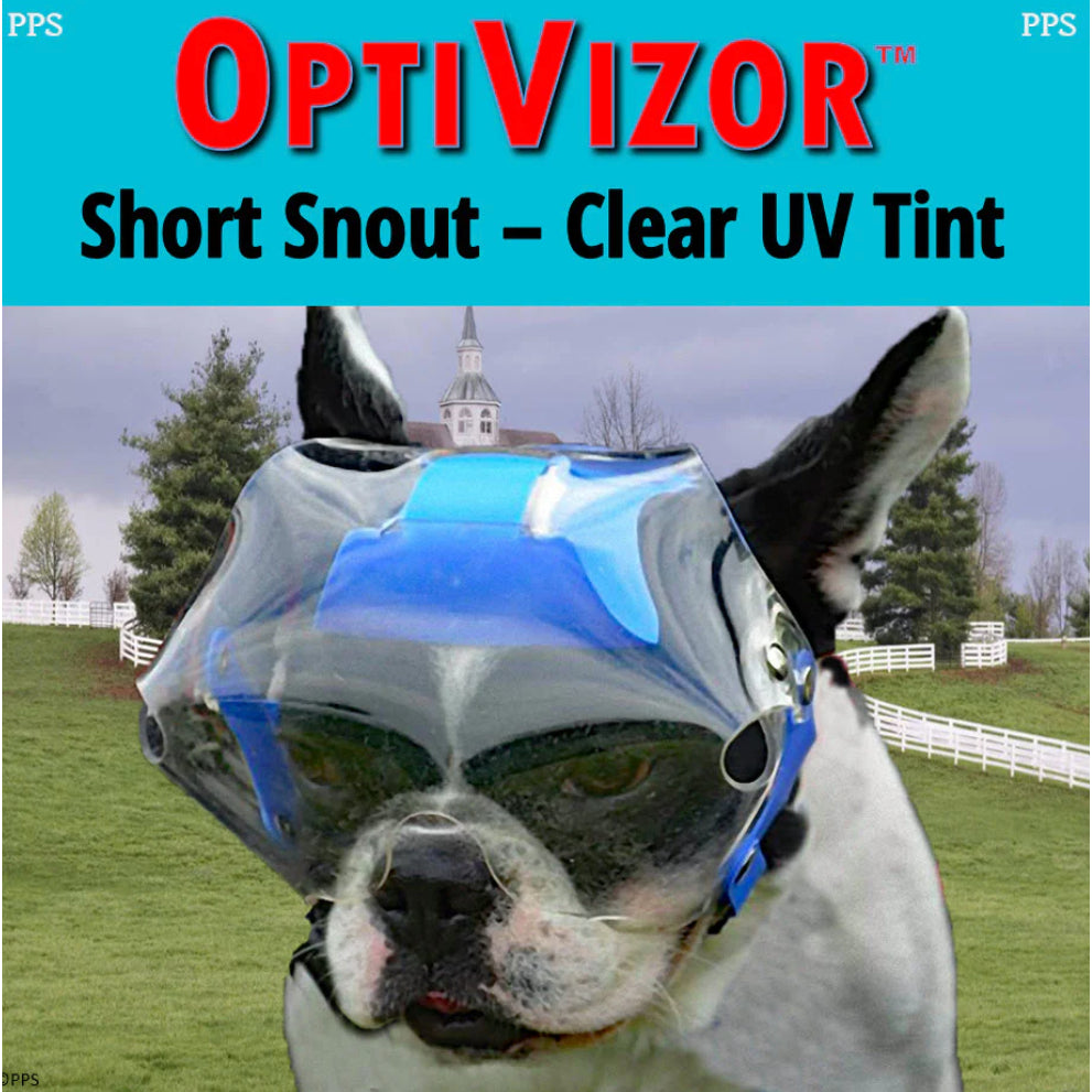 OptiVizor Eye Protection — UV Shield for Dogs & Cats (Post-Surgery, Injury, Blindness)