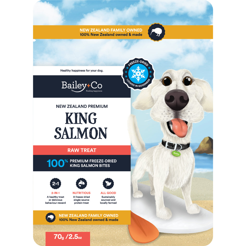 Bailey+Co New Zealand Freeze-Dried Raw Treats — Single-Ingredient (50g–300g)
