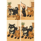 Anti-Slip Pet Socks — Breathable & Non-Slip for Dogs & Cats (2 Pairs)