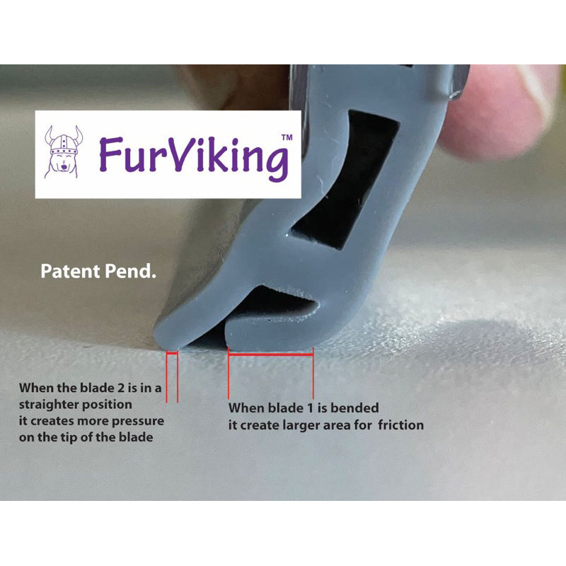 FurViking Pet Hair Removal Tool — Dual-Blade for Cars, Sofas & Clothing