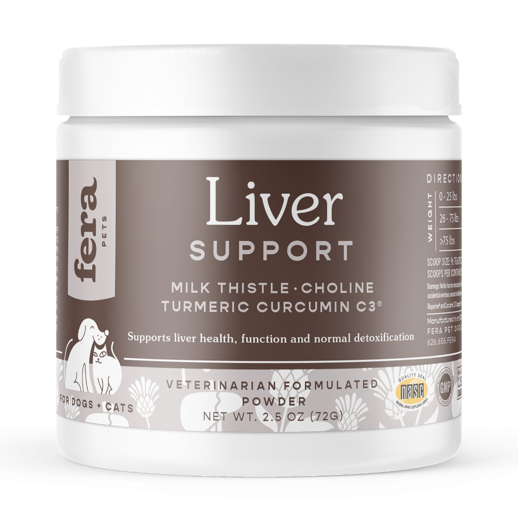 Fera Pet Organics Liver Support — Milk Thistle & Turmeric for Dogs & Cats (2.5oz)