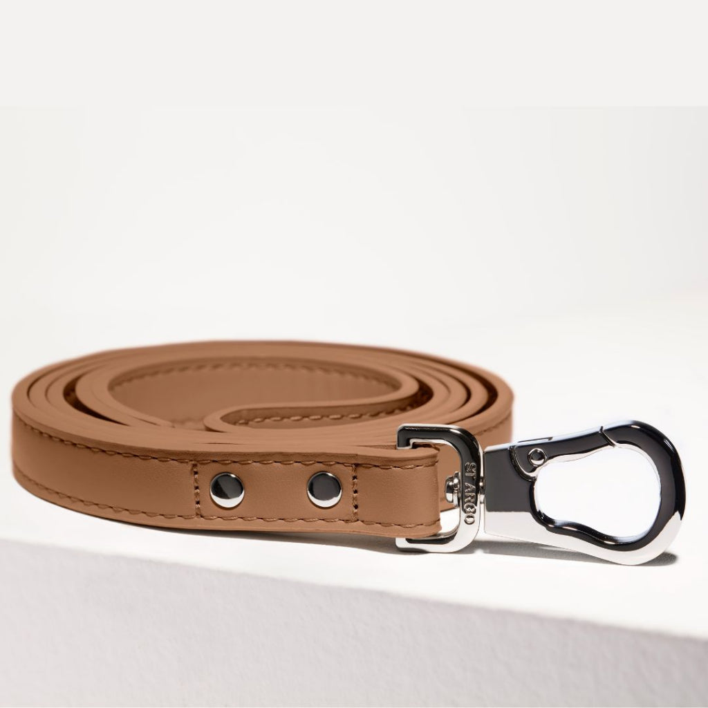 ST ARGO Matching Vegan Leather Lead/Leash — Buttery-Soft PU Leather (130cm)