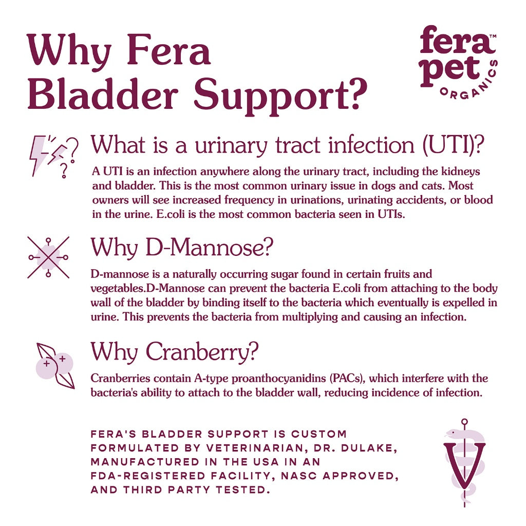 Fera Pet Organic Bladder Support — Organic Cranberry for Dogs & Cats (2.1oz)