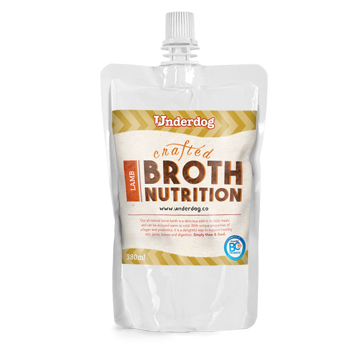 Underdog Frozen Broth — Bone Broth Topper for Dogs (350ml)