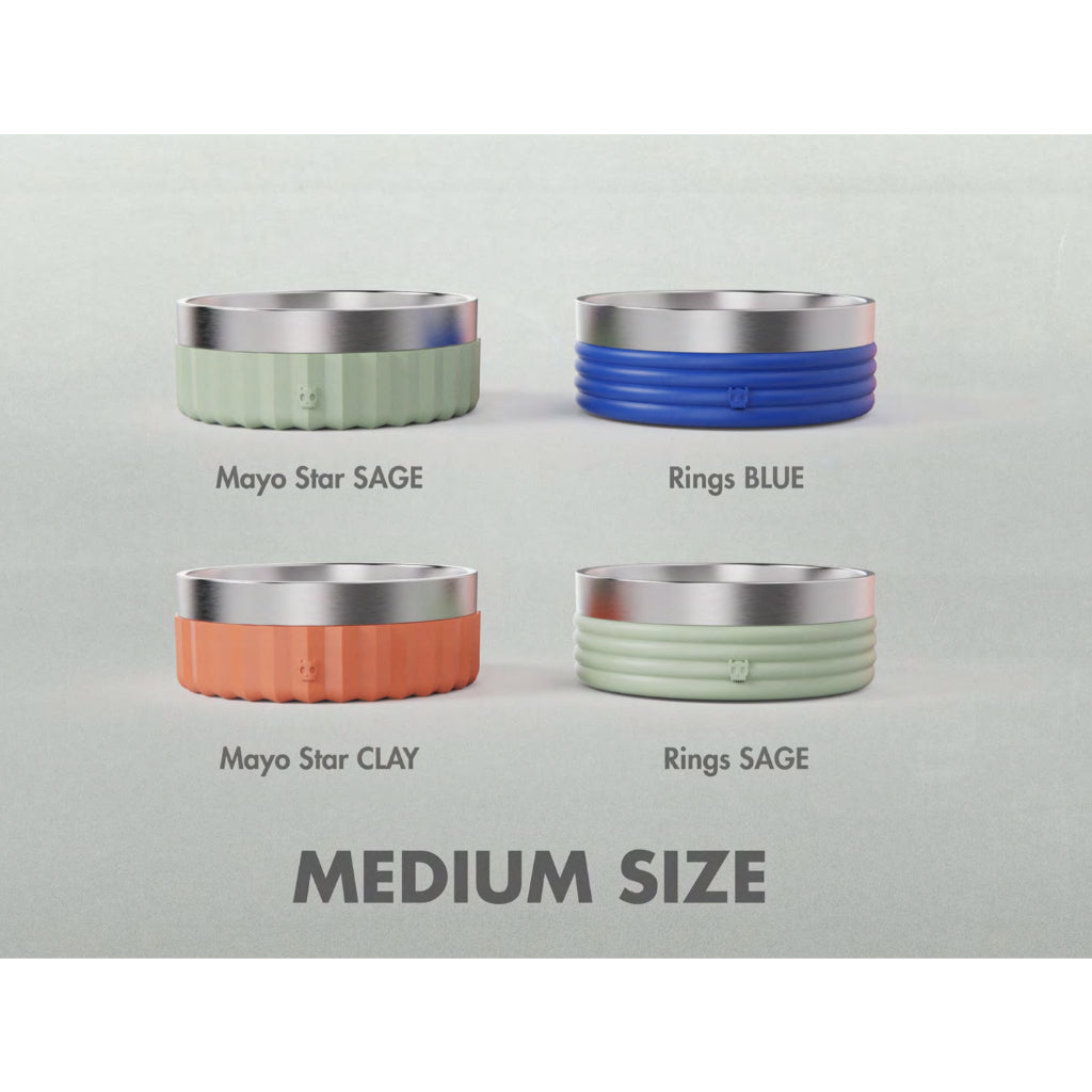 Zee.Dog Tuff Bowl — Double-Walled Stainless Steel Pet Bowl (2 Sizes)