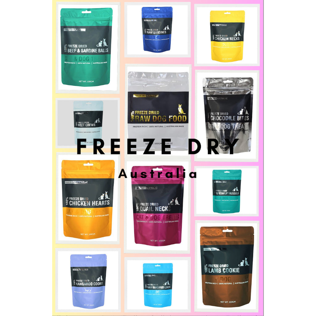 Freeze Dry Australia Freeze-Dried Treats — 100% Natural Single-Ingredient (Various Proteins)