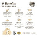 Fera Pet Organics Organic Mushroom Blend — Immune Support for Dogs & Cats (120 servings)