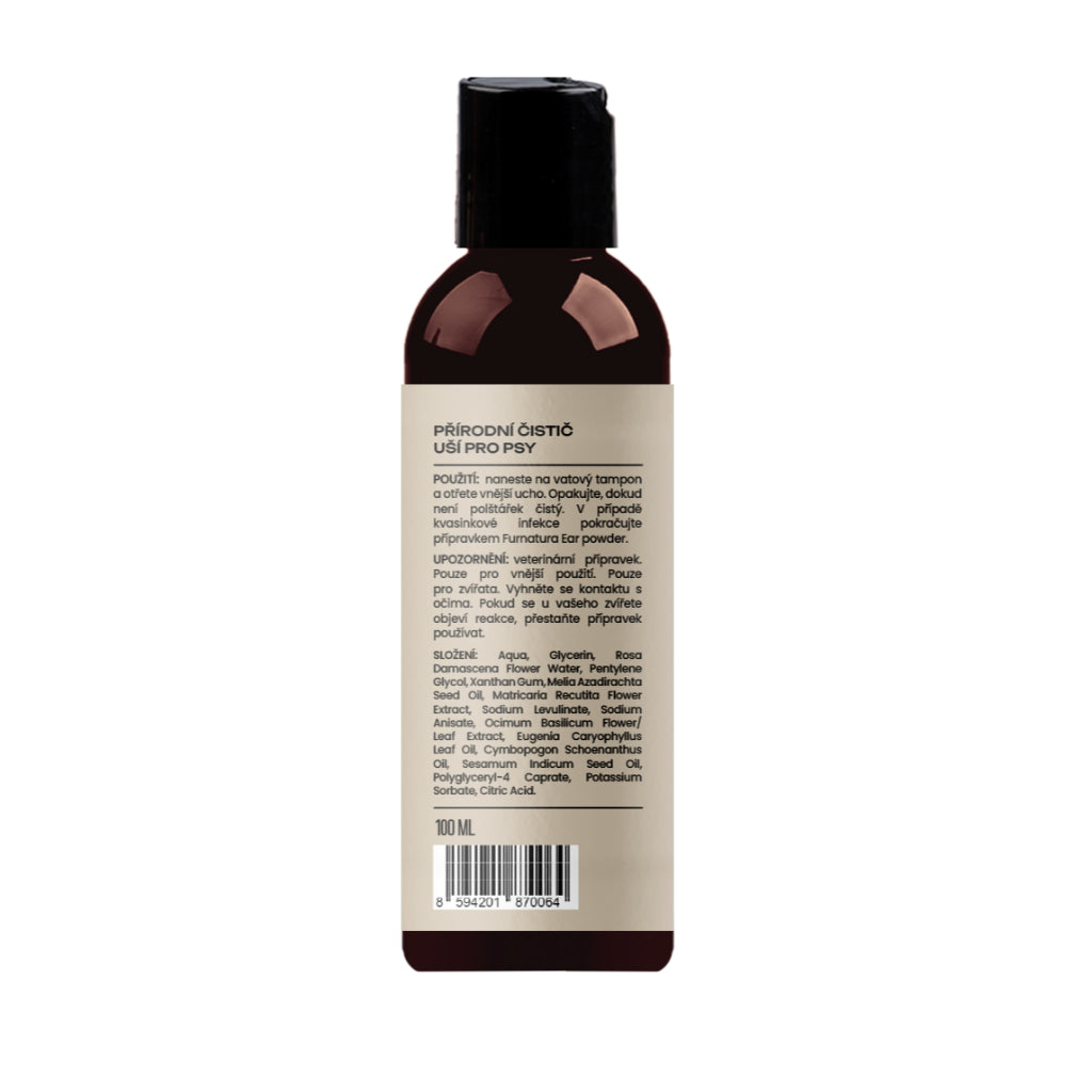 Furnatura Antibacterial Ear Powder & Ear Cleaner — Natural Ear Care for Dogs (40ml/100ml)