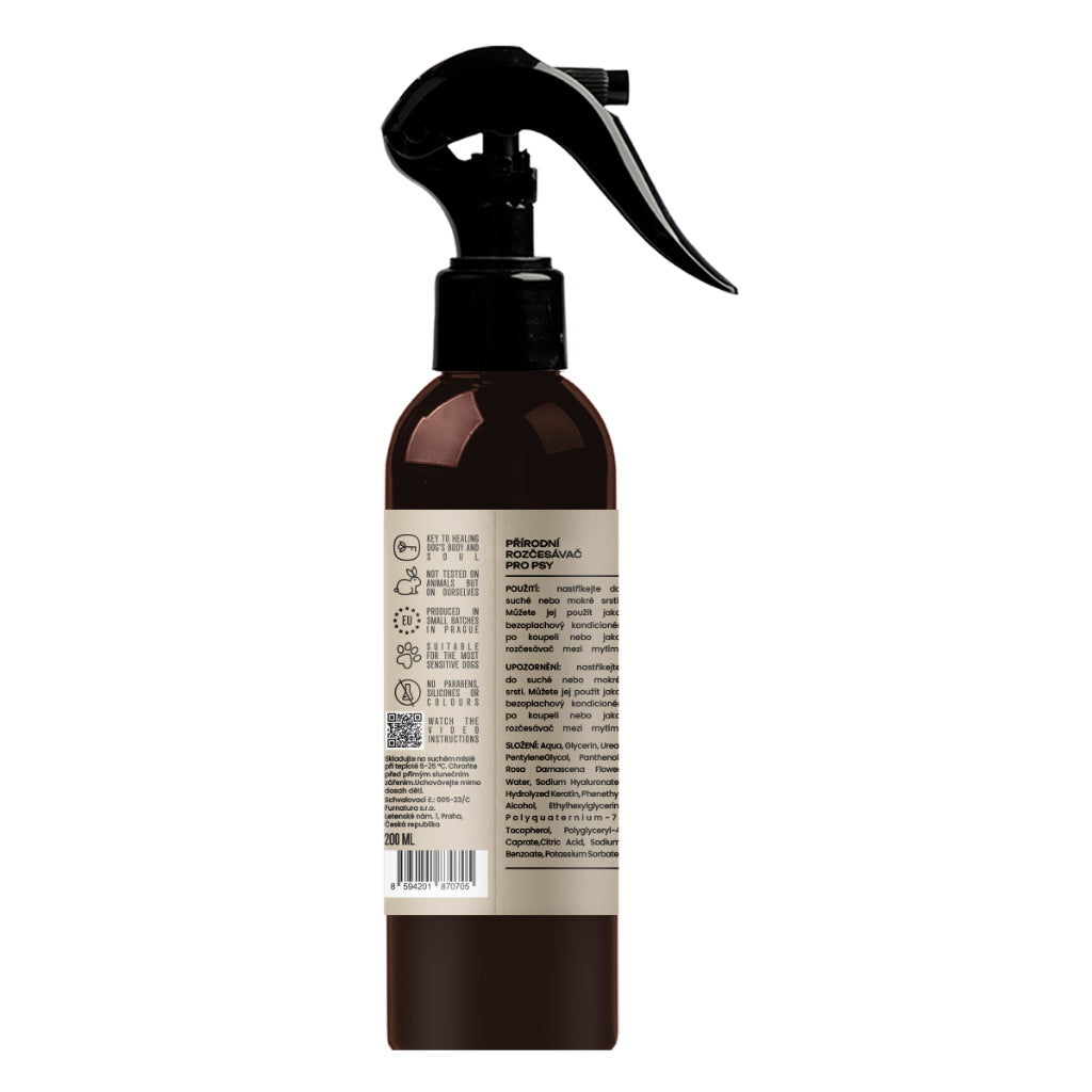Furnatura Spray Conditioner & Detangler for Dogs — No-Rinse Rose Water