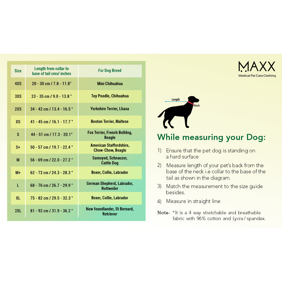 Maxx Pet Recovery Suit — Post-Surgery E-Collar Alternative for Dogs & Cats