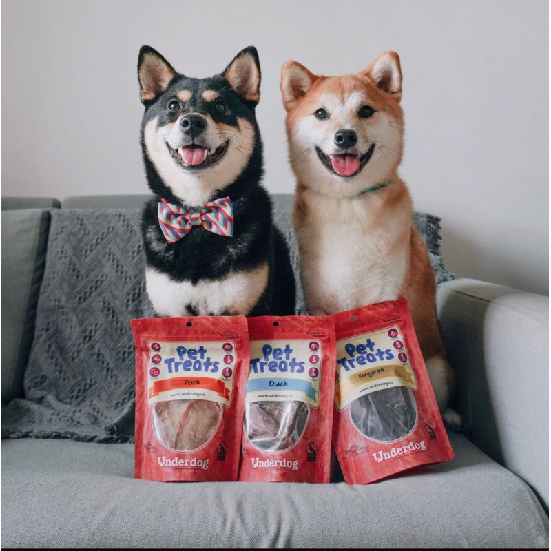 Underdog Air-Dried & Freeze-Dried Dog Treats — Natural Single-Protein (Multiple Flavours & Sizes)