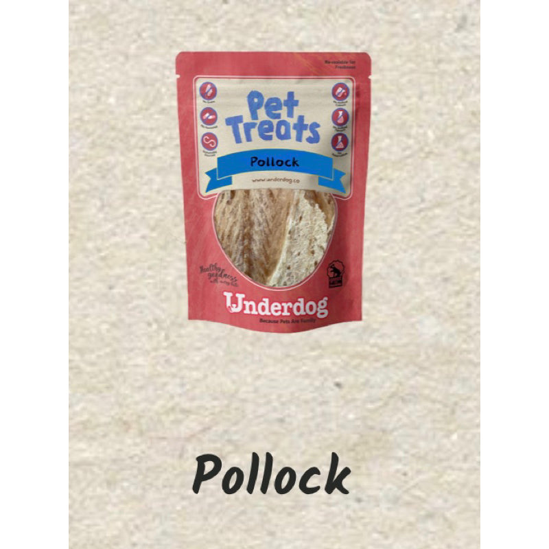 Underdog Air-Dried & Freeze-Dried Dog Treats — Natural Single-Protein (Multiple Flavours & Sizes)