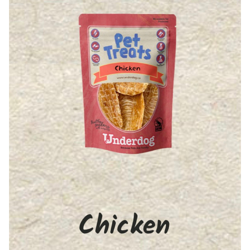 Underdog Air-Dried & Freeze-Dried Dog Treats — Natural Single-Protein (Multiple Flavours & Sizes)