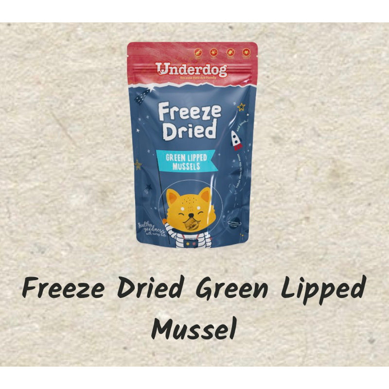 Underdog Air-Dried & Freeze-Dried Dog Treats — Natural Single-Protein (Multiple Flavours & Sizes)