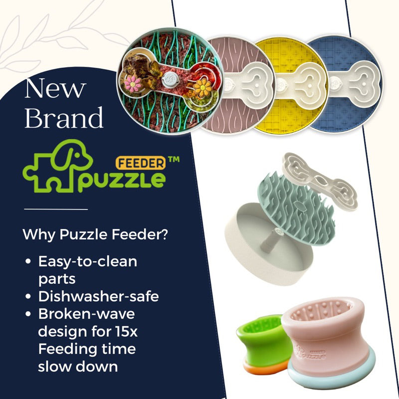 Puzzle Feeder Interactive Slow Feeder — Puzzle Feeder for Cats & Dogs