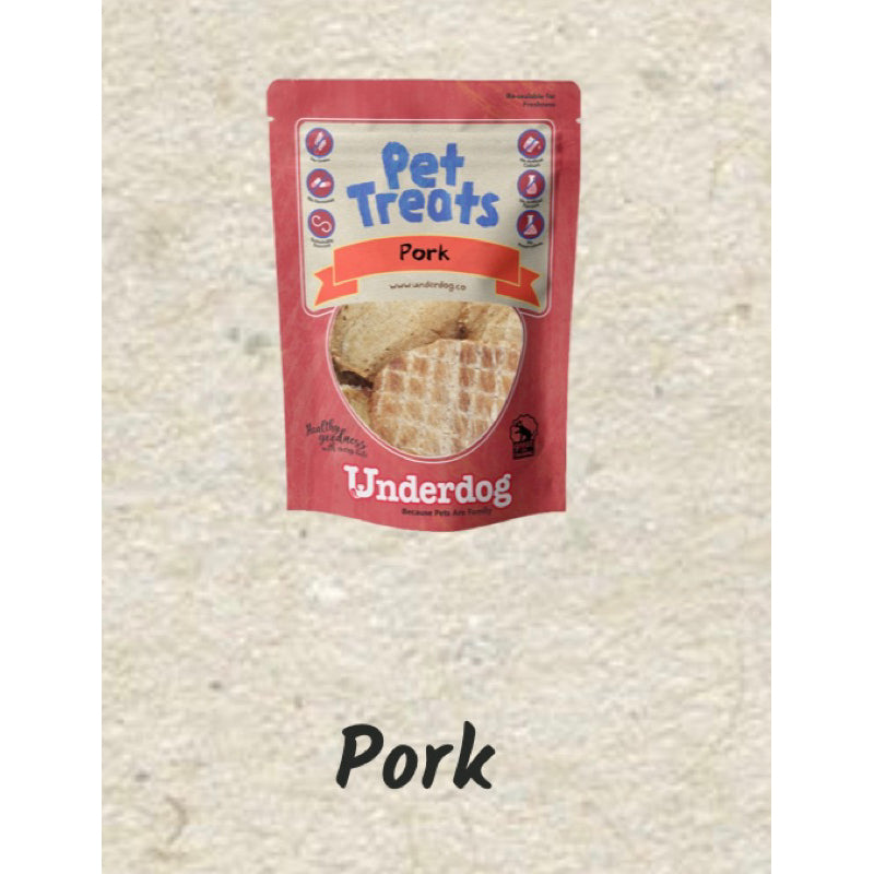 Underdog Air-Dried & Freeze-Dried Dog Treats — Natural Single-Protein (Multiple Flavours & Sizes)