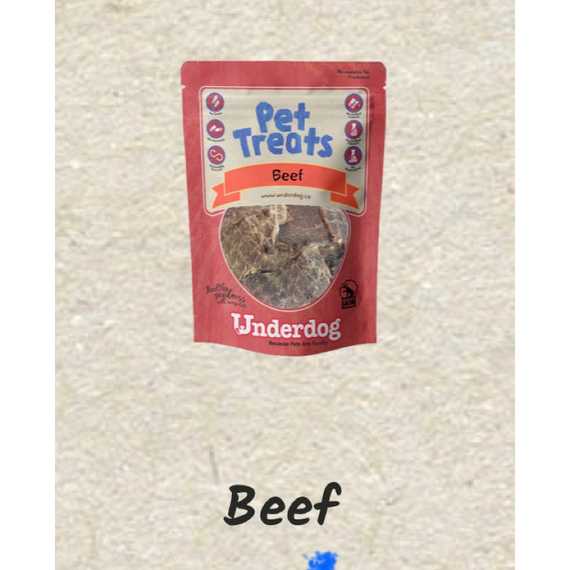 Underdog Air-Dried & Freeze-Dried Dog Treats — Natural Single-Protein (Multiple Flavours & Sizes)
