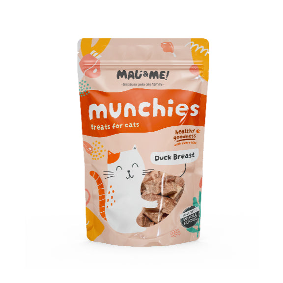 Mau&Me Munchies — Single Ingredient Air-Dried Cat Treats (60g / 40g)