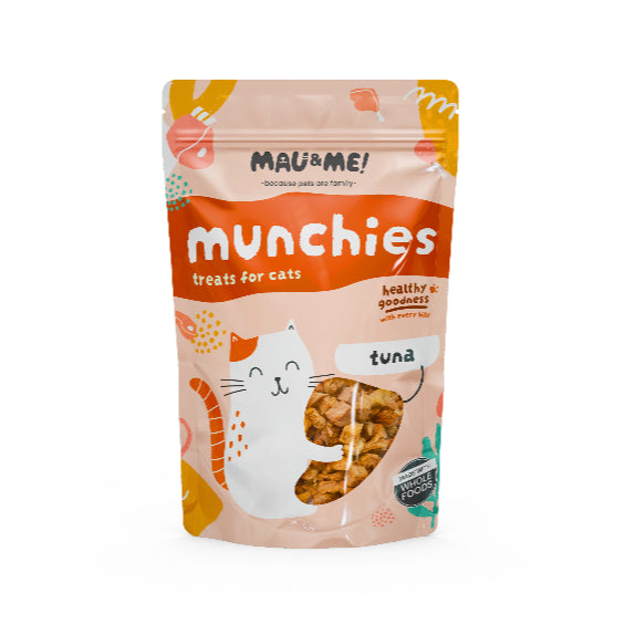 Mau&Me Munchies — Single Ingredient Air-Dried Cat Treats (60g / 40g)