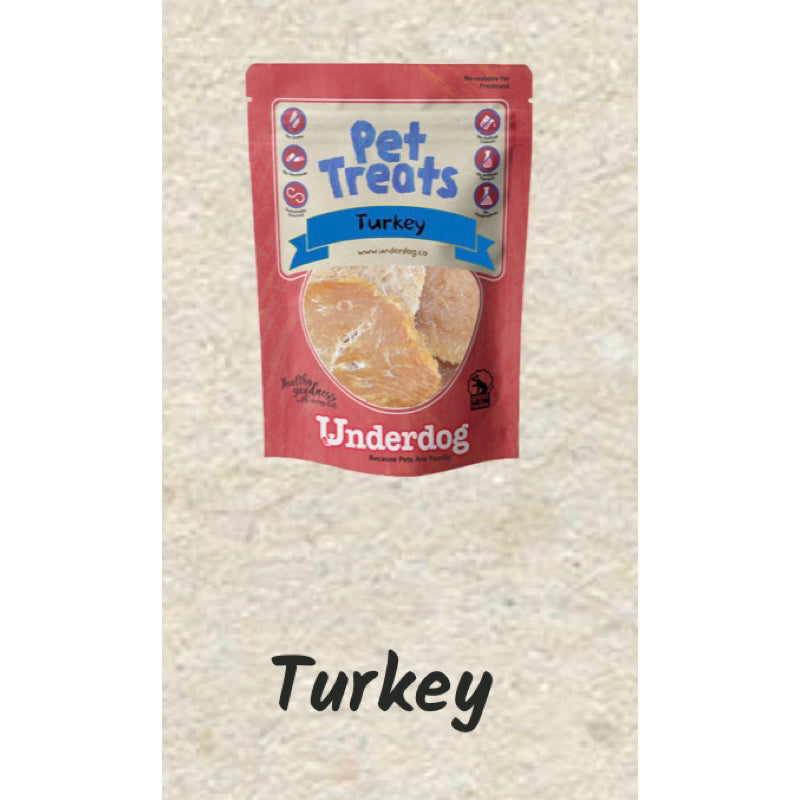 Underdog Air-Dried & Freeze-Dried Dog Treats — Natural Single-Protein (Multiple Flavours & Sizes)